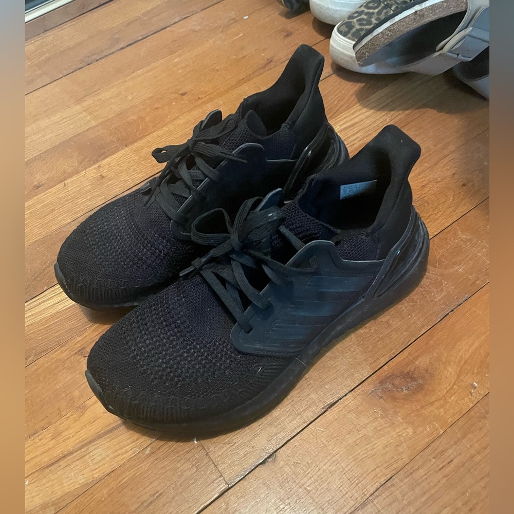 Women all black adidas ultra boots